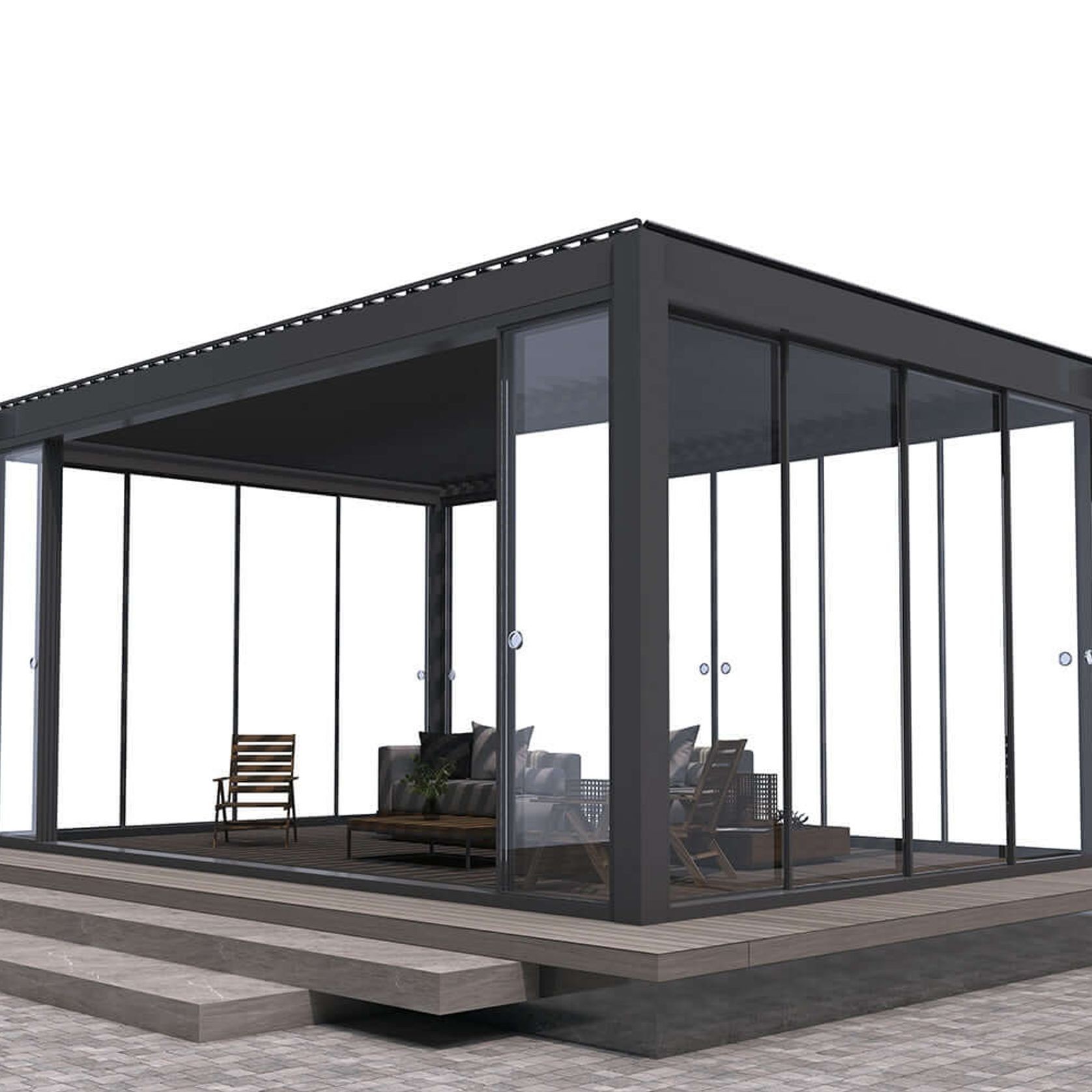 Glass Sliding Door For Tasman Freestanding Pergola gallery detail image