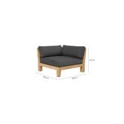 Newport Teak Outdoor Sofa  L Sectional - 4 Seat gallery detail image