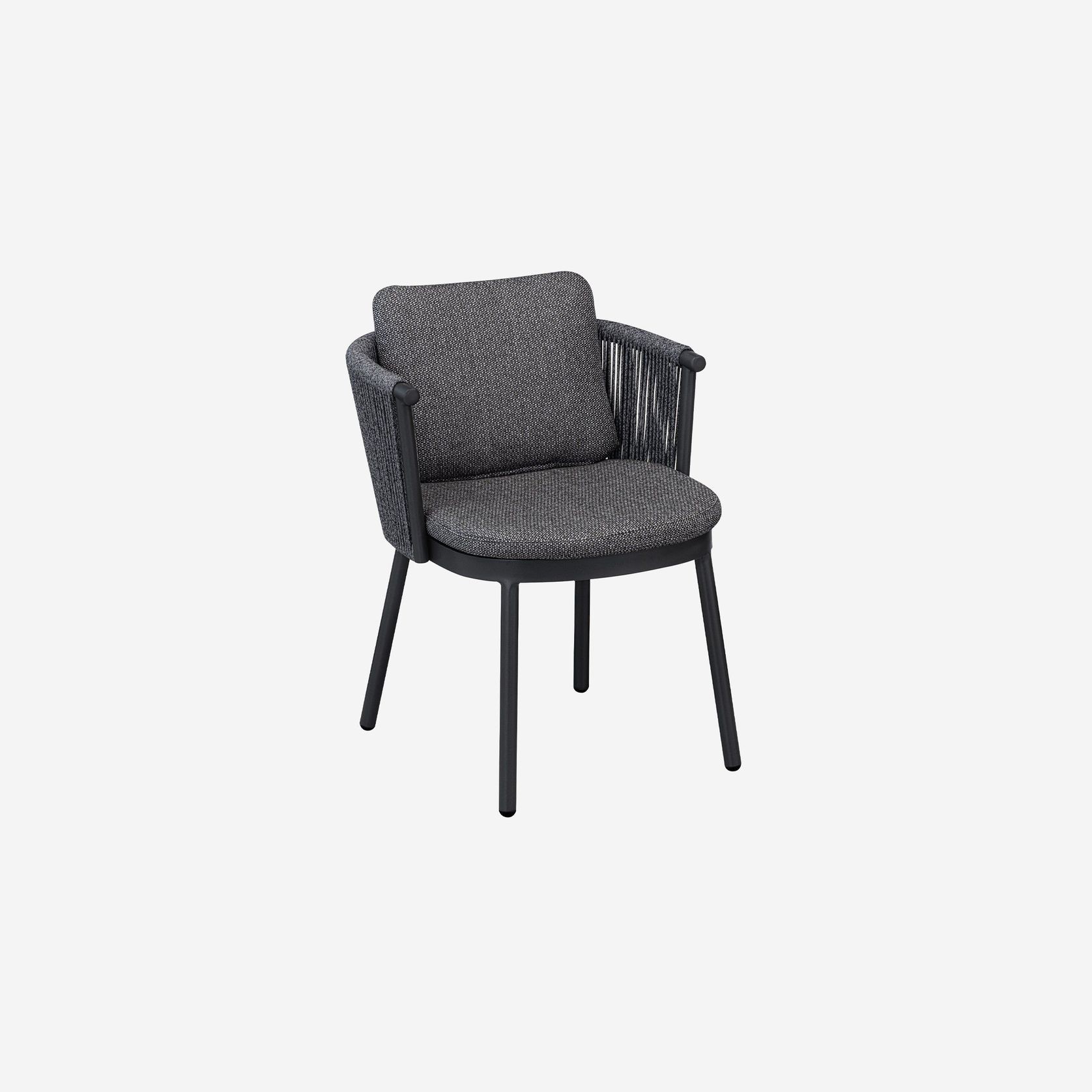 Chloe Outdoor Dining Chair - Charcoal gallery detail image