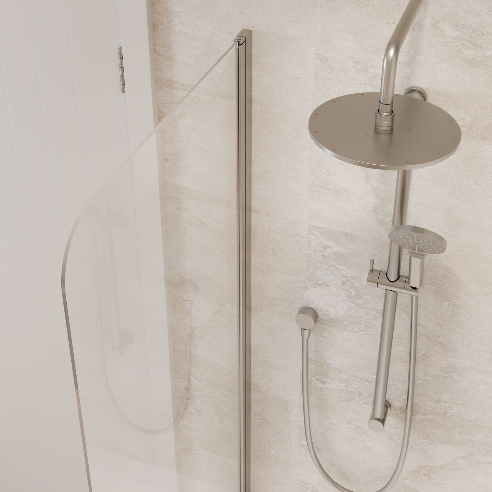 Premiere Single Bath Screen | 800mm gallery detail image