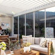 Tasman Freestanding Pergola Frame Glass Sliding Door gallery detail image