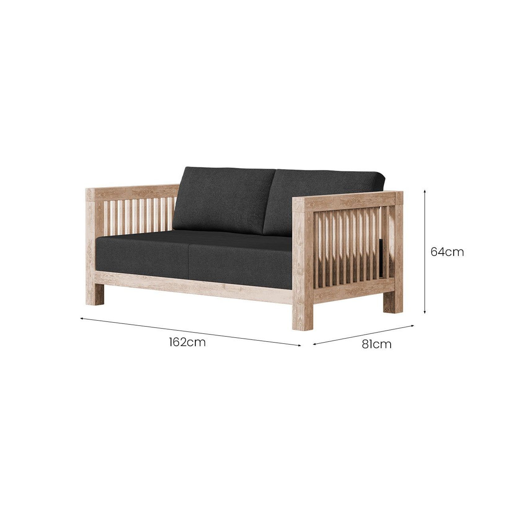 Cardrona Teak 2 Seater Sofa gallery detail image