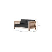 Cardrona Teak 2 Seater Sofa gallery detail image