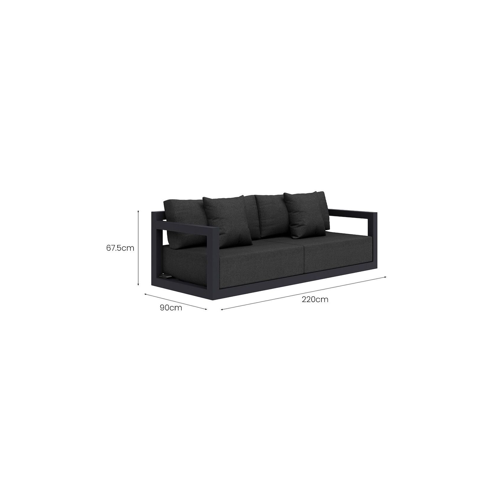 Ibis 2.0 Outdoor 3 Seater Sofa gallery detail image