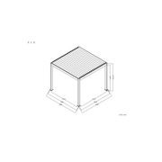 Baltic Manual Freestanding Louvre Roof Aluminium Pergola gallery detail image