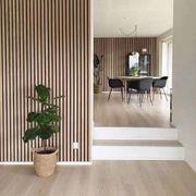WOODFLEX Flexible Acoustic Wood Slat Wall Panel, Oak Veneer - 2400mm x 600mm gallery detail image