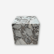 Cube Side Table - Milky Bleu Marble | Natural Stone Co. gallery detail image