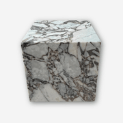 Cube Side Table - Milky Bleu Marble | Natural Stone Co. gallery detail image