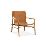 Norah Leather Sling Armchair | Coco Tan gallery detail image