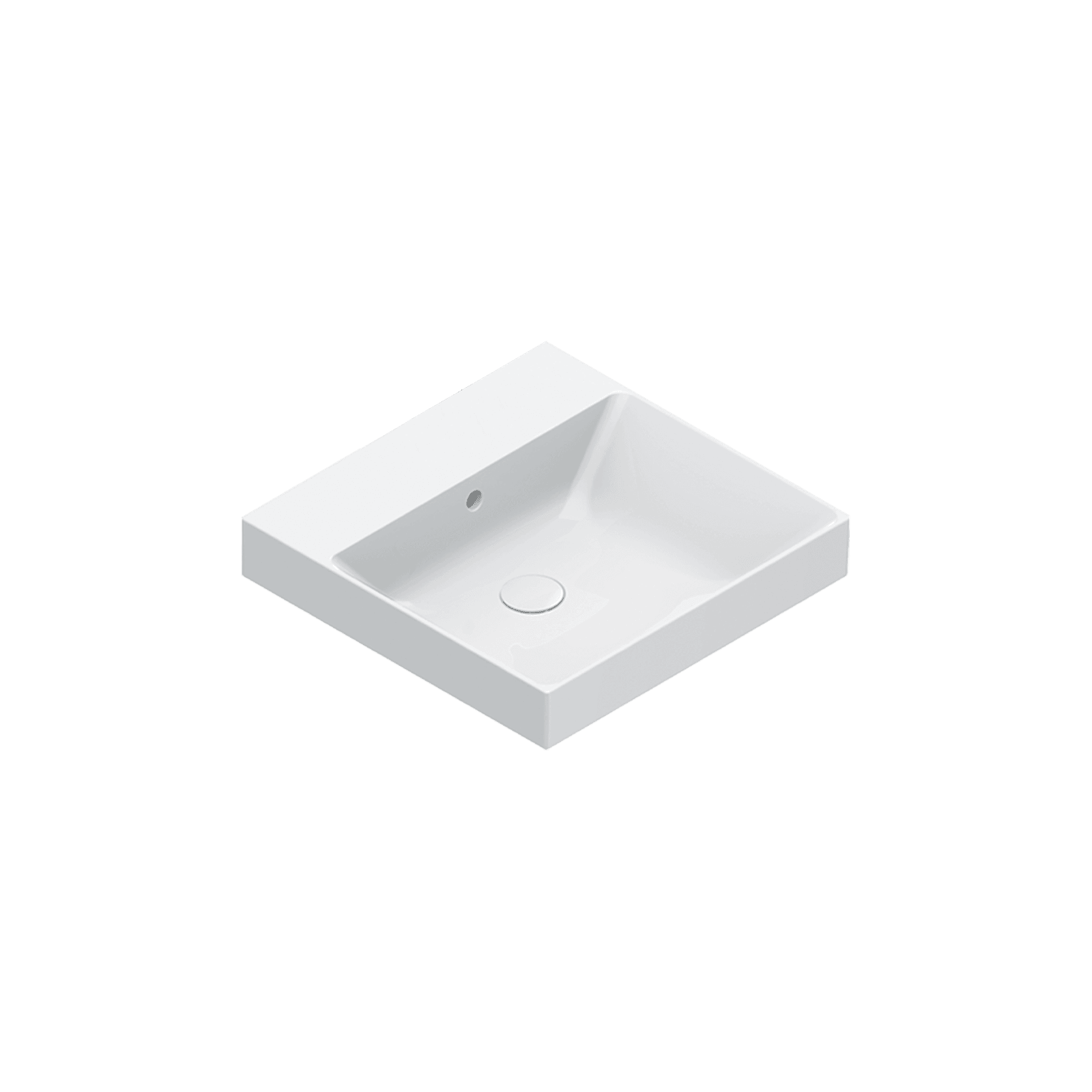 Zero 50 Basin No Taphole Gloss White gallery detail image