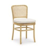 Prague Dining Chair | Cream Boucle & Natural | Set of 2 gallery detail image