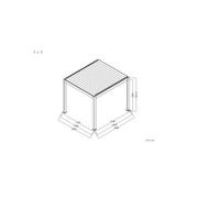 Baltic Manual Freestanding Louvre Roof Aluminium Pergola gallery detail image