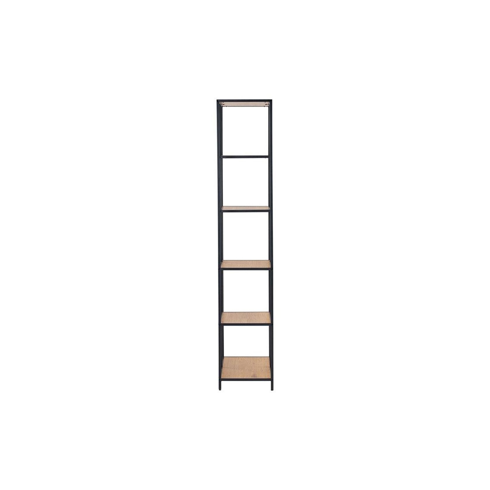 RUTHIN Bookcase - Black & Natural gallery detail image