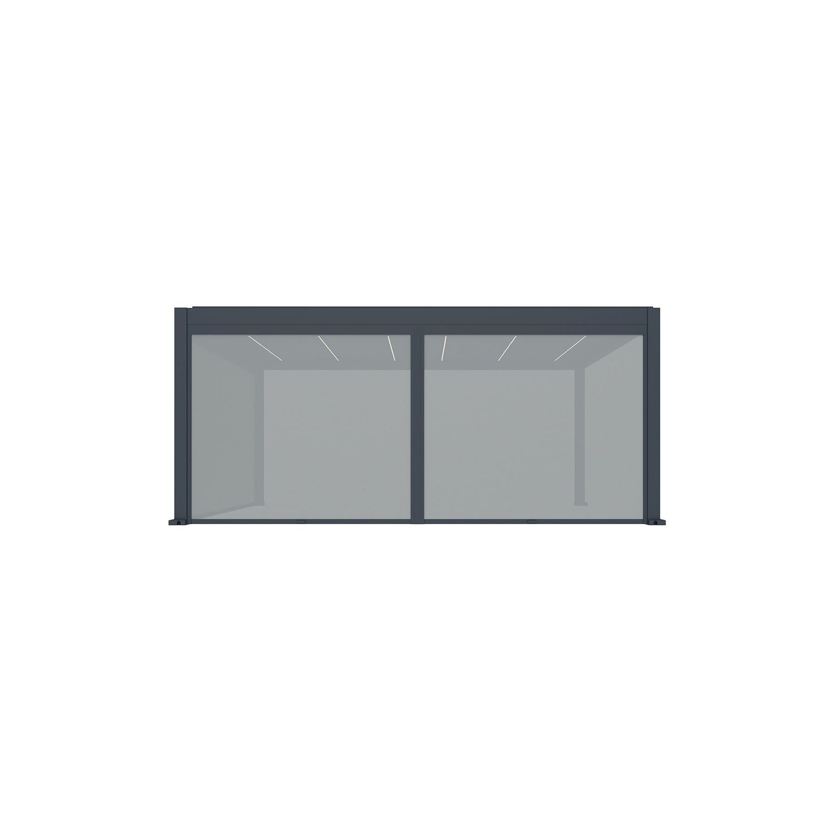 Retractable Shade Manual Blind For Tasman Wall Mounted Pergola gallery detail image