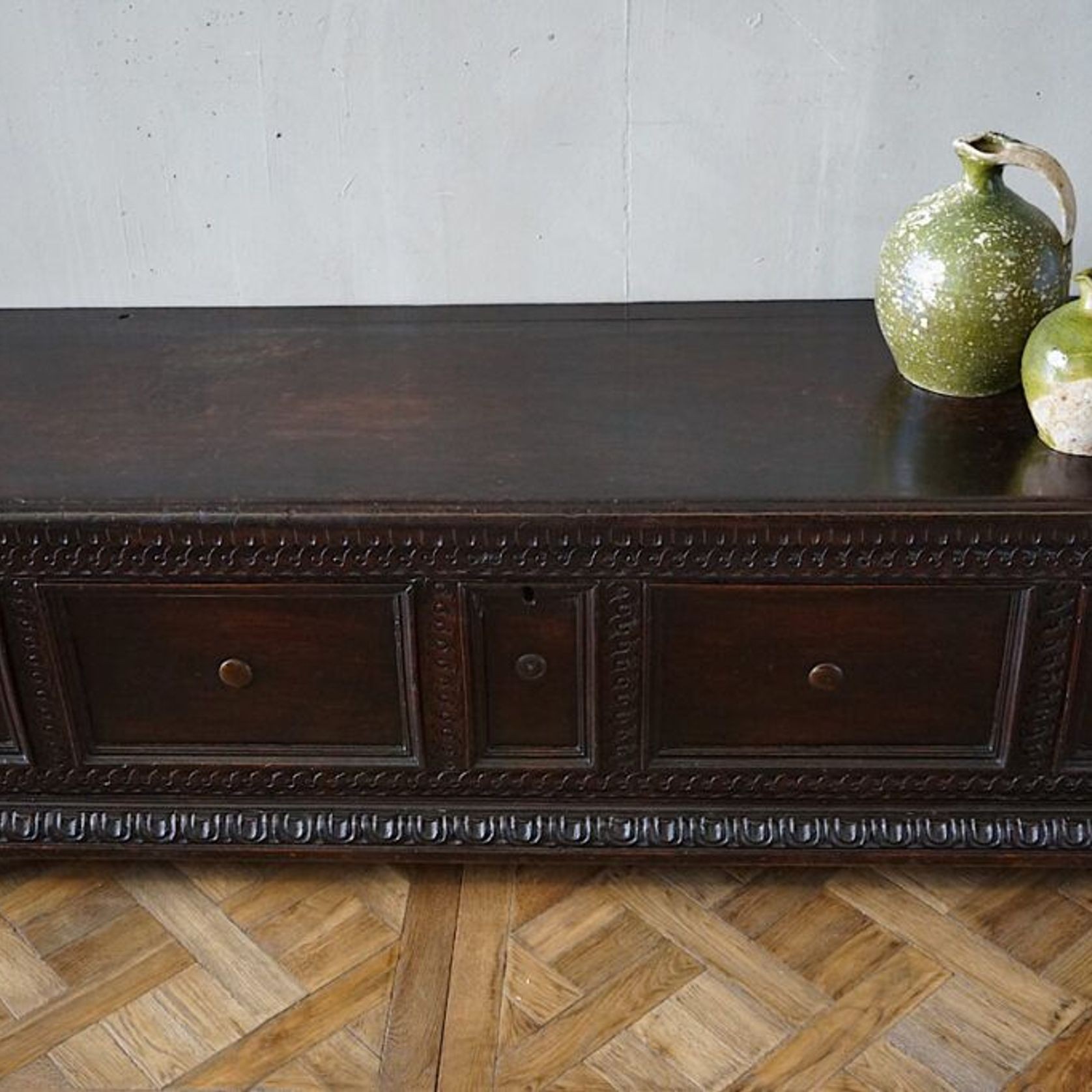 Italian 17th Century Walnut Cassone Chest gallery detail image