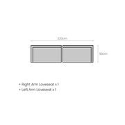 Ibis Outdoor Teak Left Arm Sofa gallery detail image