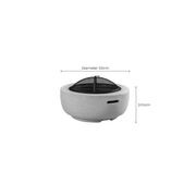 Round MgO Fire Pit Bowl with BBQ Grill Rack, Spark Guard -60cm gallery detail image