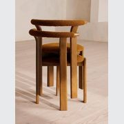 Soho Home | Pair Of Zita Dining Chairs | Boucle Mustard gallery detail image