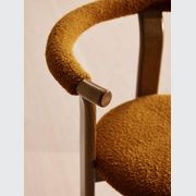 Soho Home | Pair Of Zita Dining Chairs | Boucle Mustard gallery detail image