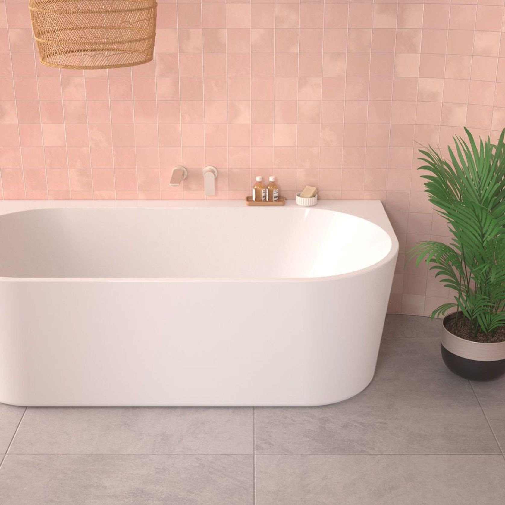 Caroma Urbane II Back to Wall Freestanding Bath gallery detail image