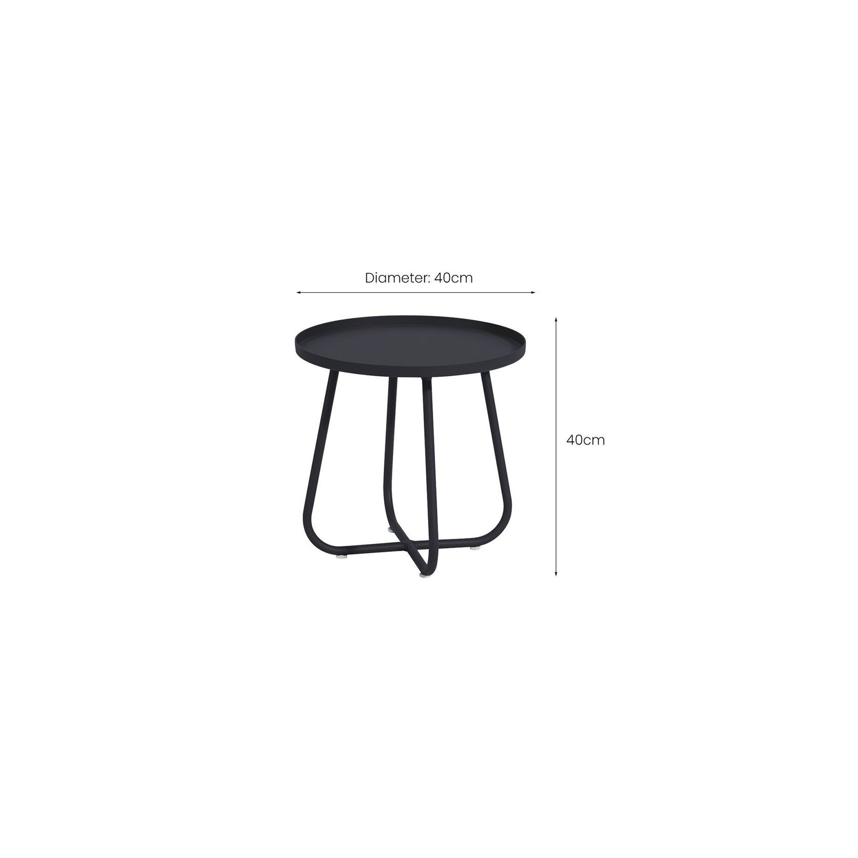 Petrel Aluminium Outdoor Side Table gallery detail image