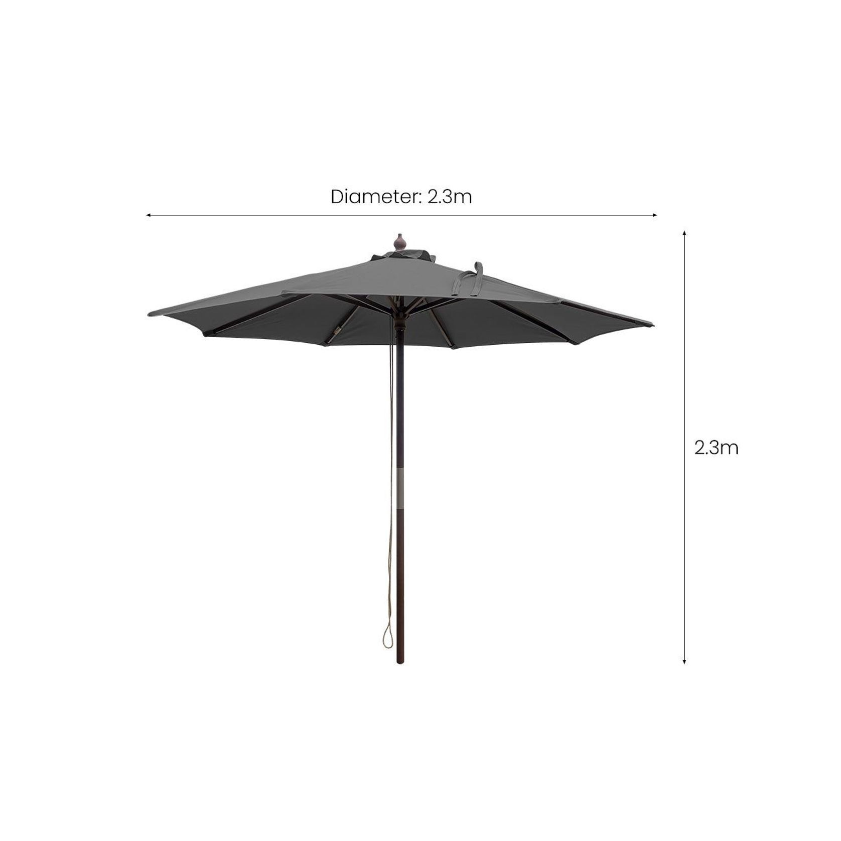 Amazon 2.3m Round Market Umbrella gallery detail image