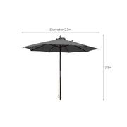 Amazon 2.3m Round Market Umbrella gallery detail image