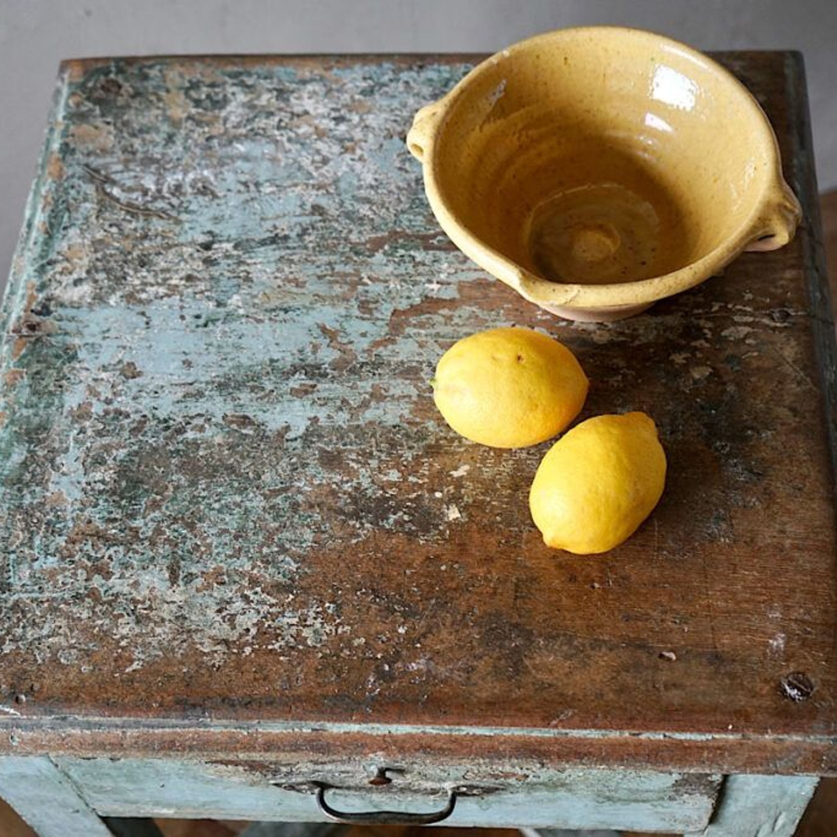 French Antique Painted Side Table gallery detail image