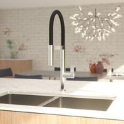 Caroma Liano II Pull Down Sink Mixer - Black Matte gallery detail image