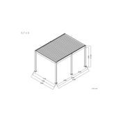 Baltic Motorised Freestanding Louvre Roof Aluminium Pergola gallery detail image