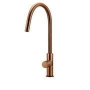 Meir Round Pinless Piccola Pull Out Kitchen Mixer Tap Lustre Bronze gallery detail image