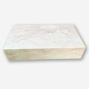 Block Coffee Table - Cream Rosa Marble - Large | Natural Stone Co. gallery detail image