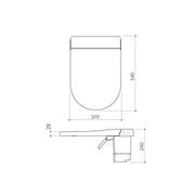 Caroma Urbane II Cleanflush Wall Faced Bidet Toilet Suite gallery detail image