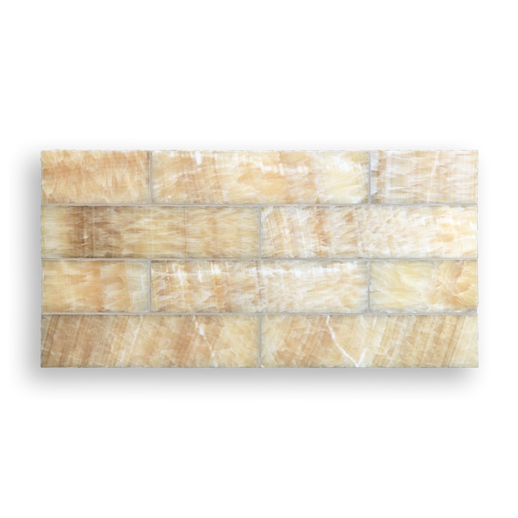 Honey Onyx Honed Subway gallery detail image