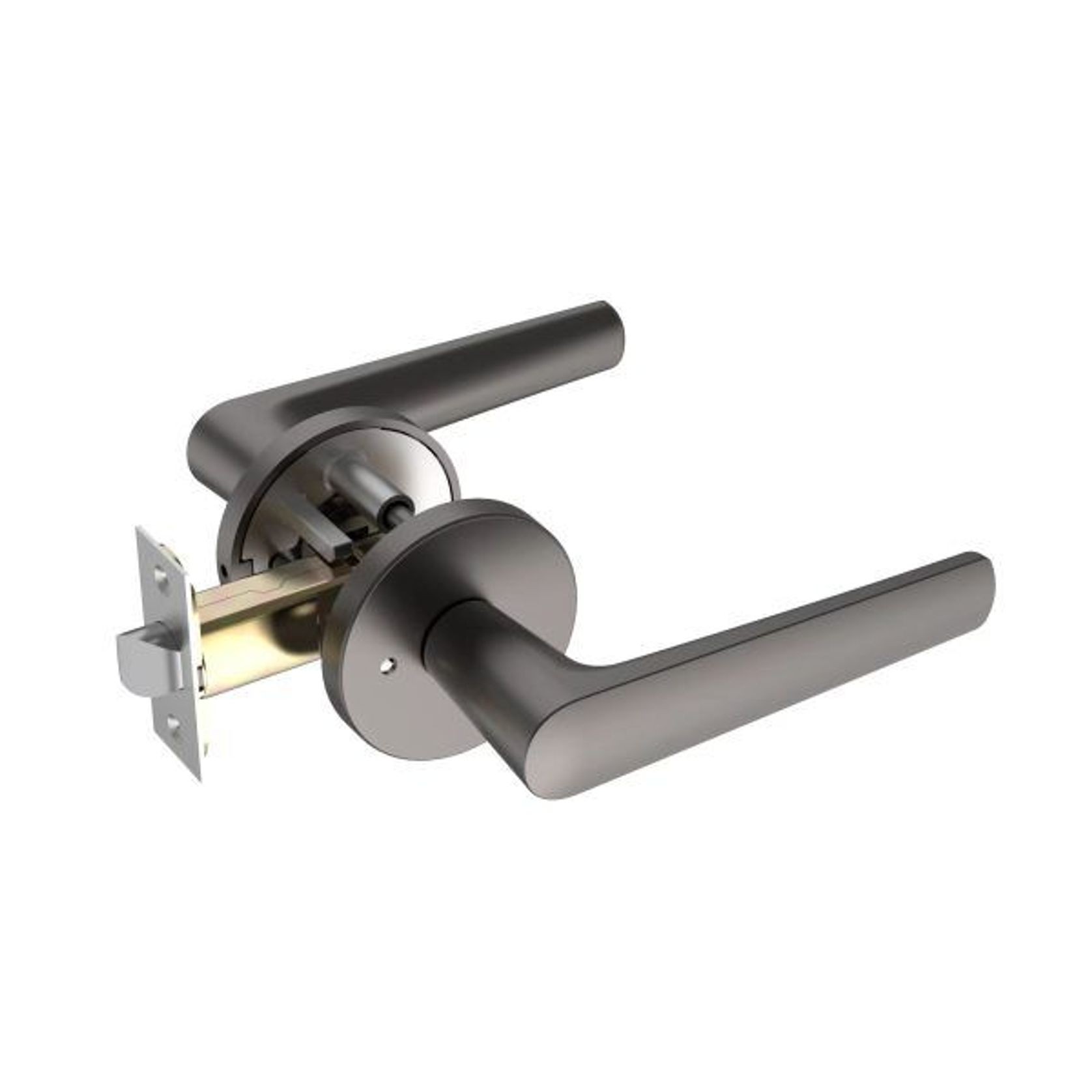 Tui Lever Handle In Nickel Graphite gallery detail image
