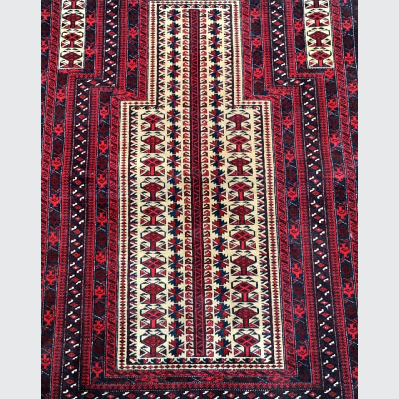 Balouch Prayer Rug 135x89cm gallery detail image