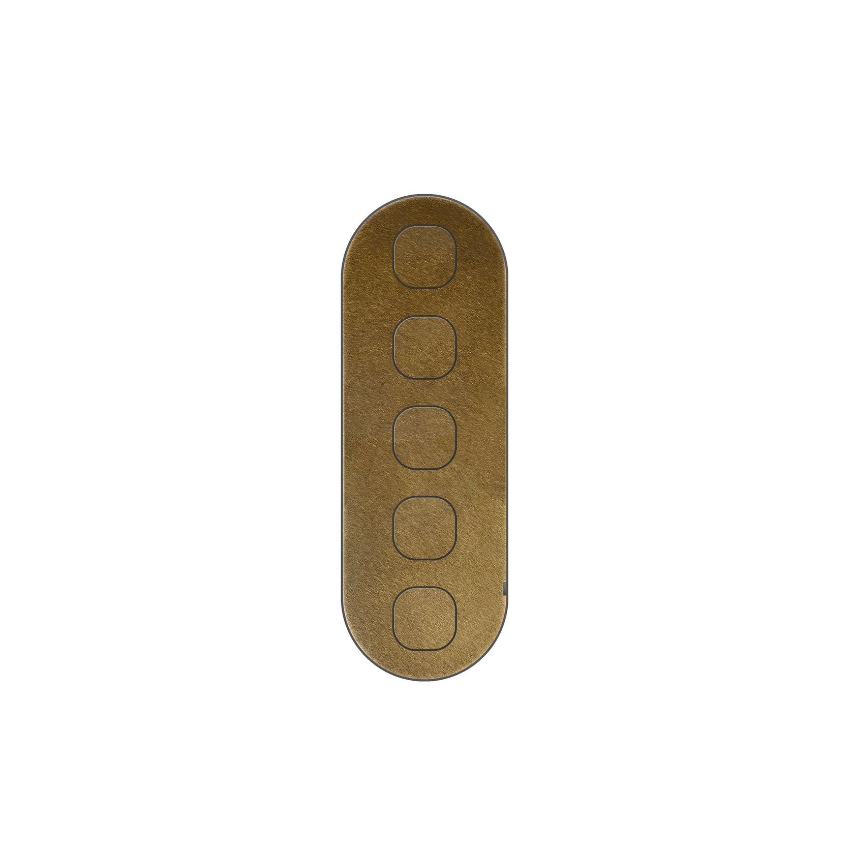 13 Carbon 5 Gang Switch Grid Faceplate gallery detail image