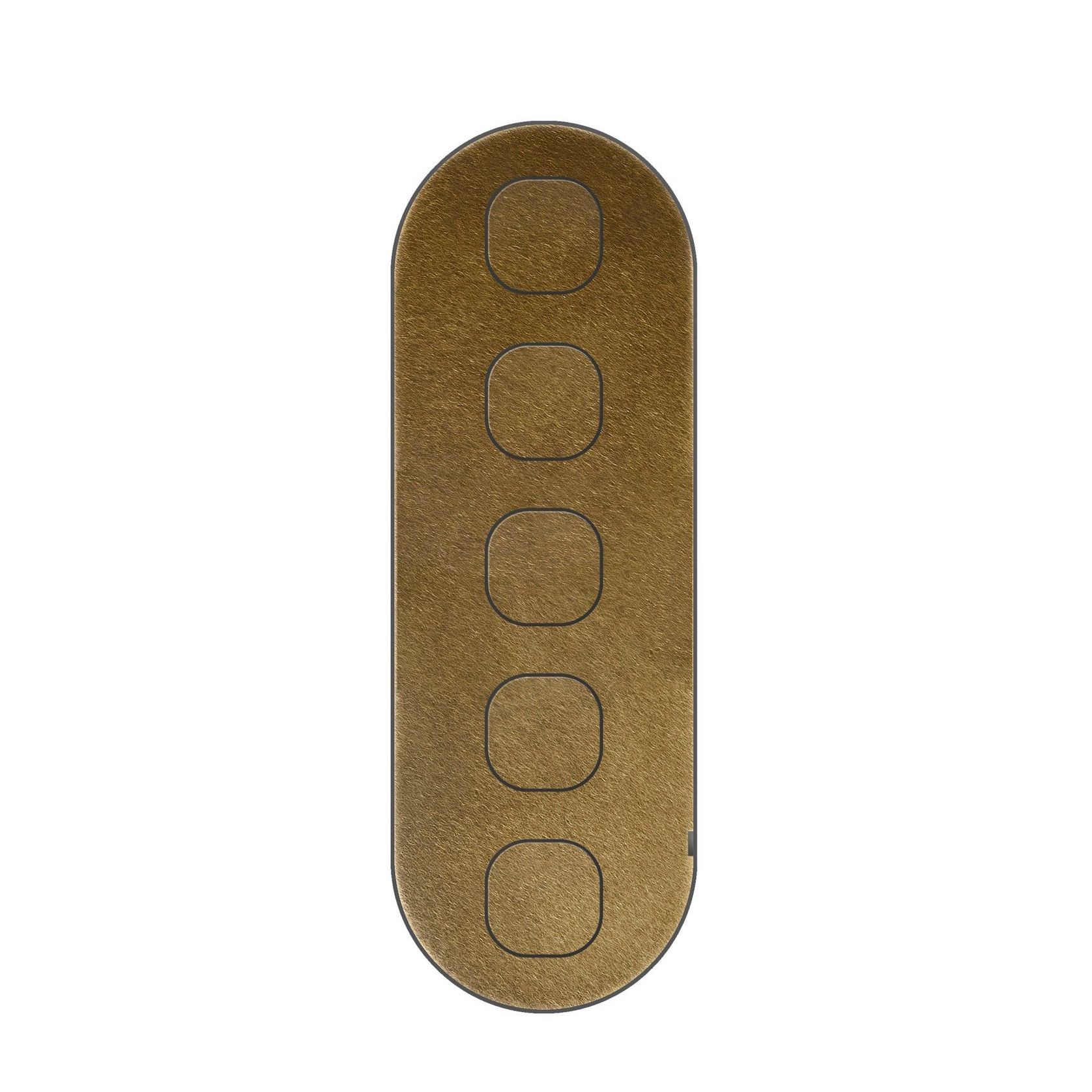 13 Carbon 5 Gang Switch Grid Faceplate gallery detail image