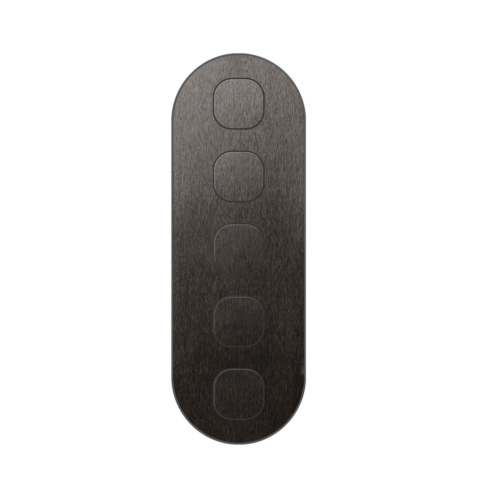 13 Carbon 5 Gang Switch Grid Faceplate gallery detail image