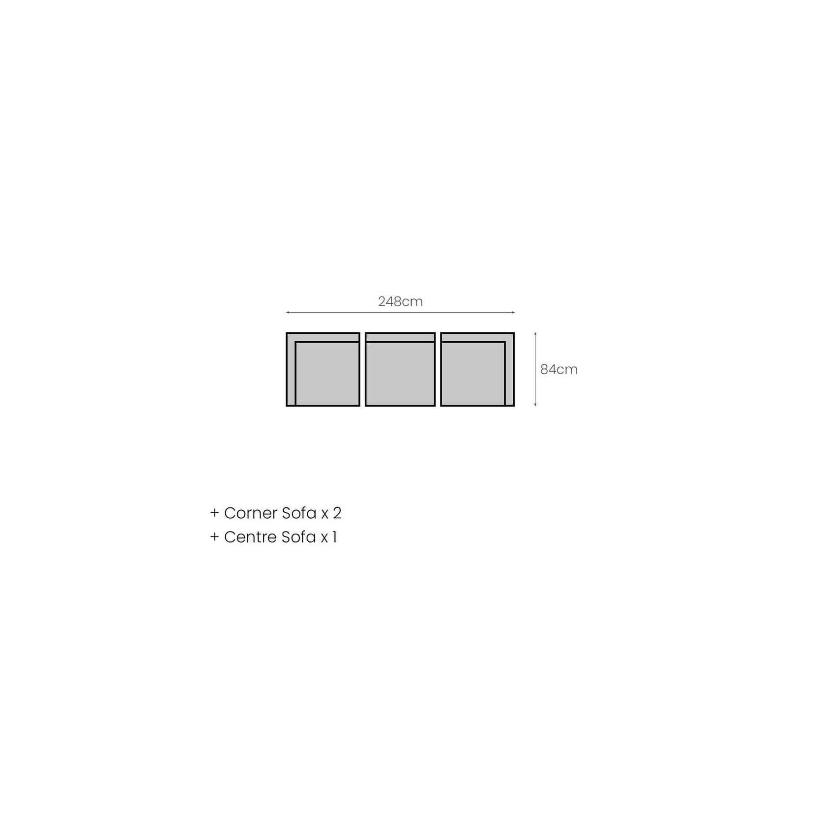 Sandpiper 2.0 Outdoor Three Seater gallery detail image