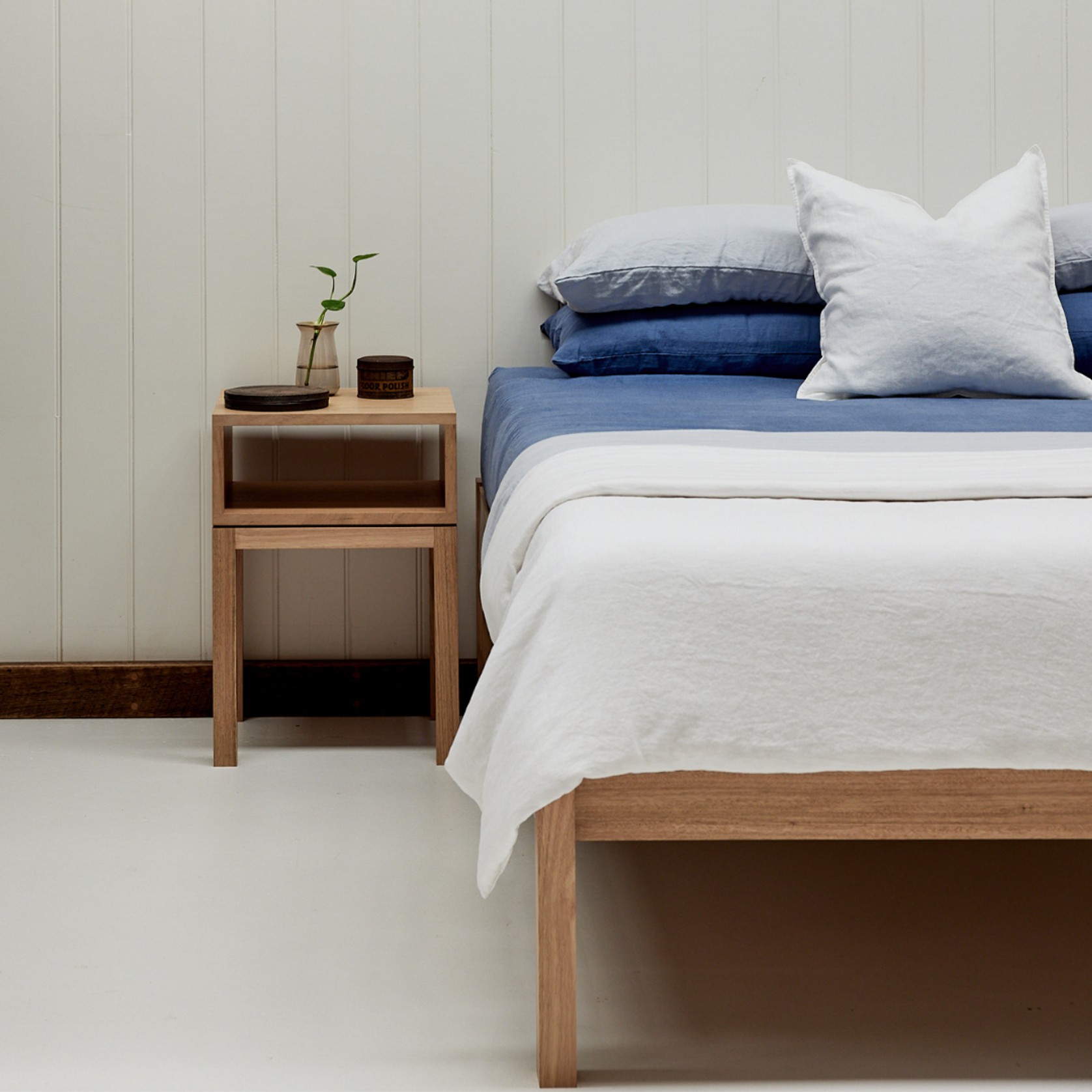 Huey Single Timber Bedside Table gallery detail image