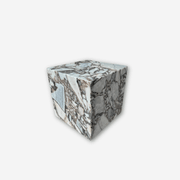 Cube Side Table - Milky Bleu Marble | Natural Stone Co. gallery detail image