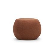 Venus Round Ottoman | Rust Orange gallery detail image