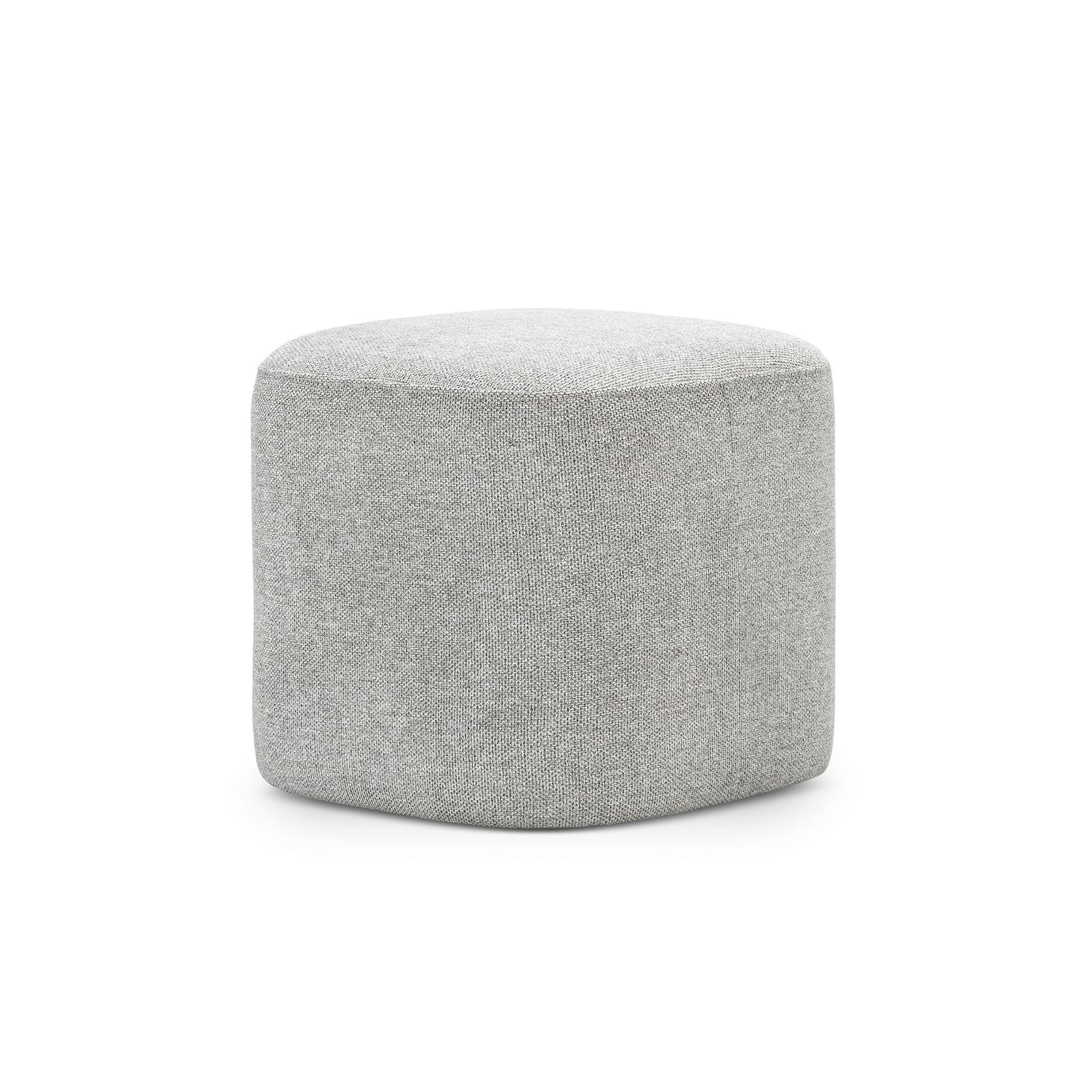 Podd Square Ottoman Stool | Hail Grey gallery detail image