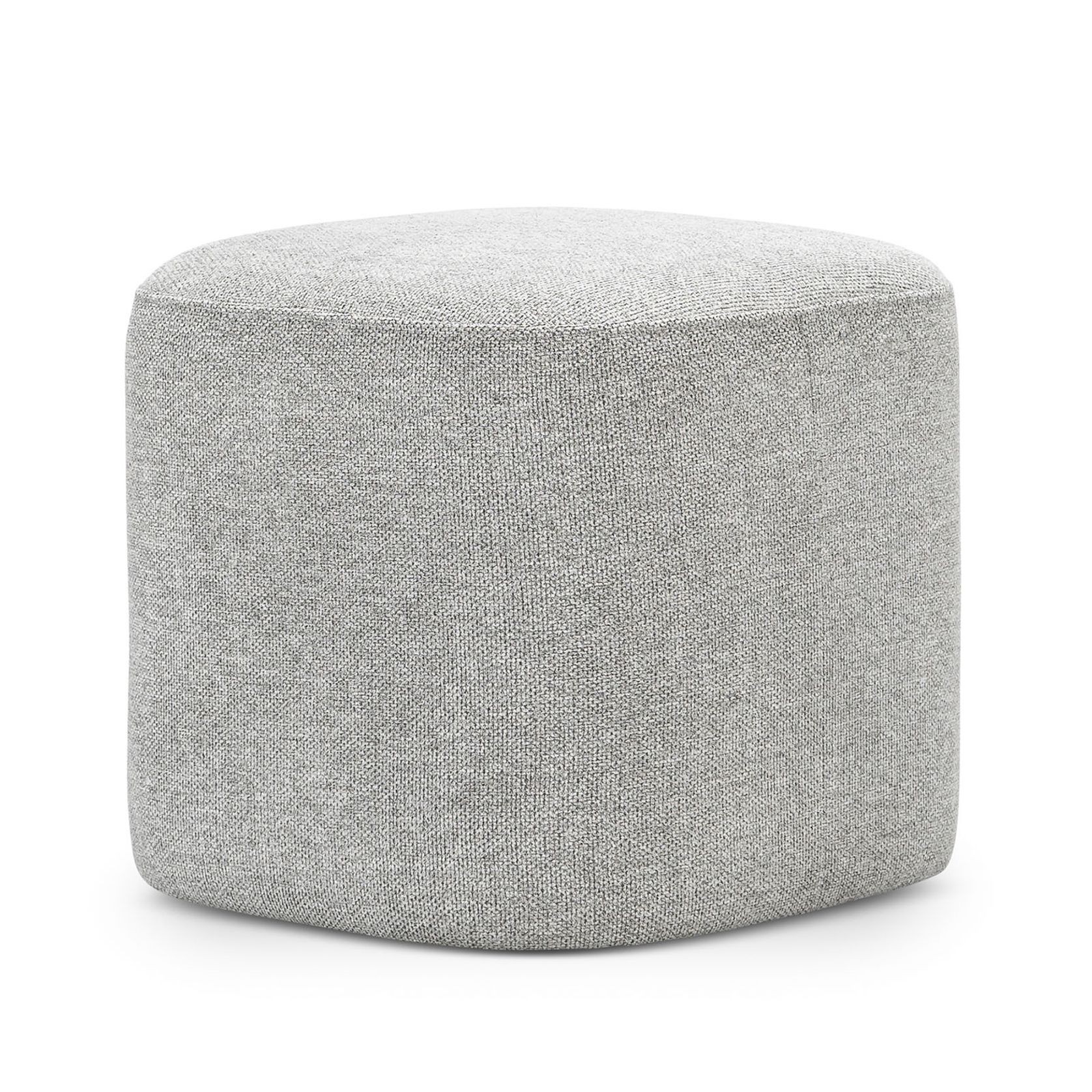 Podd Square Ottoman Stool | Hail Grey gallery detail image