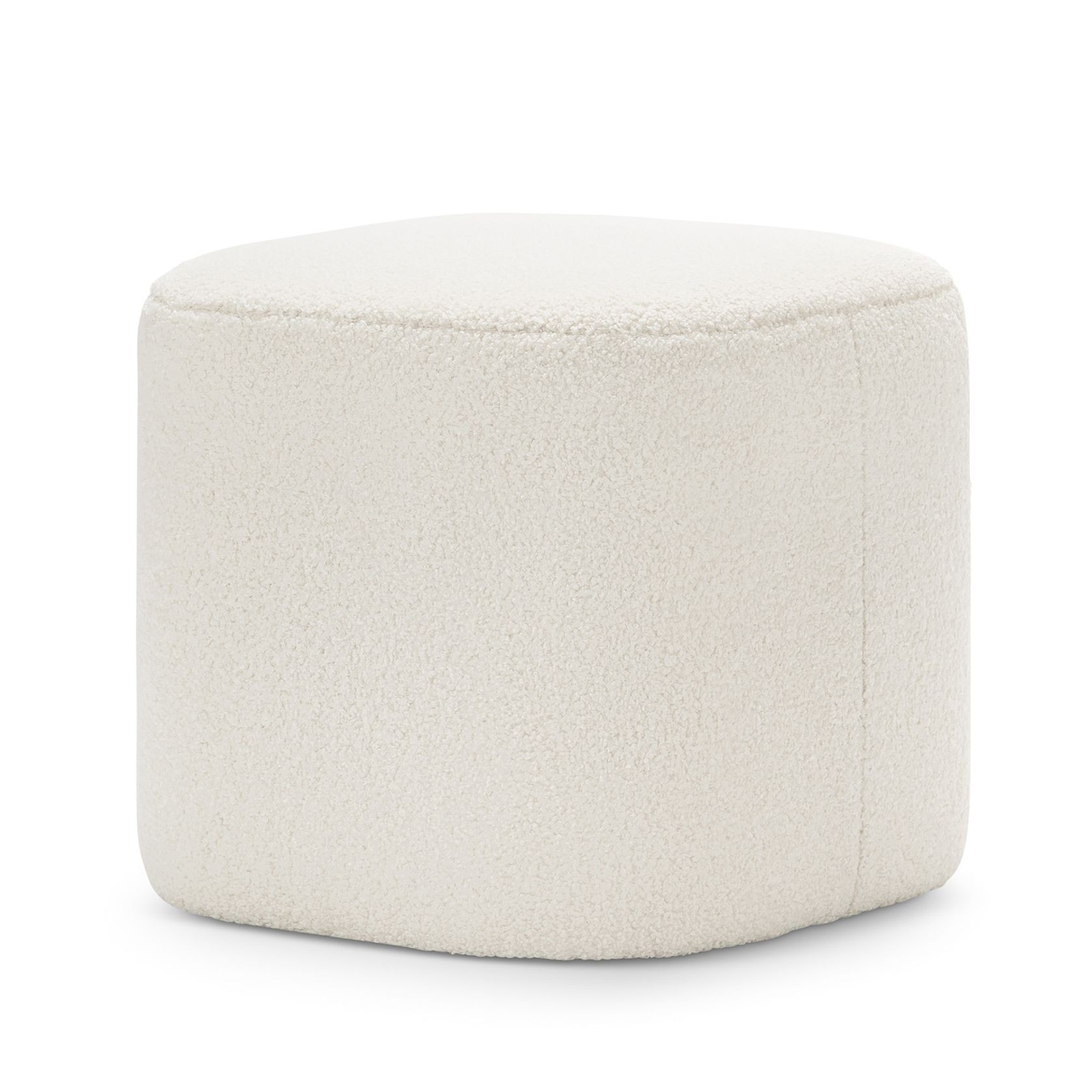 Podd Square Ottoman Stool | Cream Bouclé gallery detail image