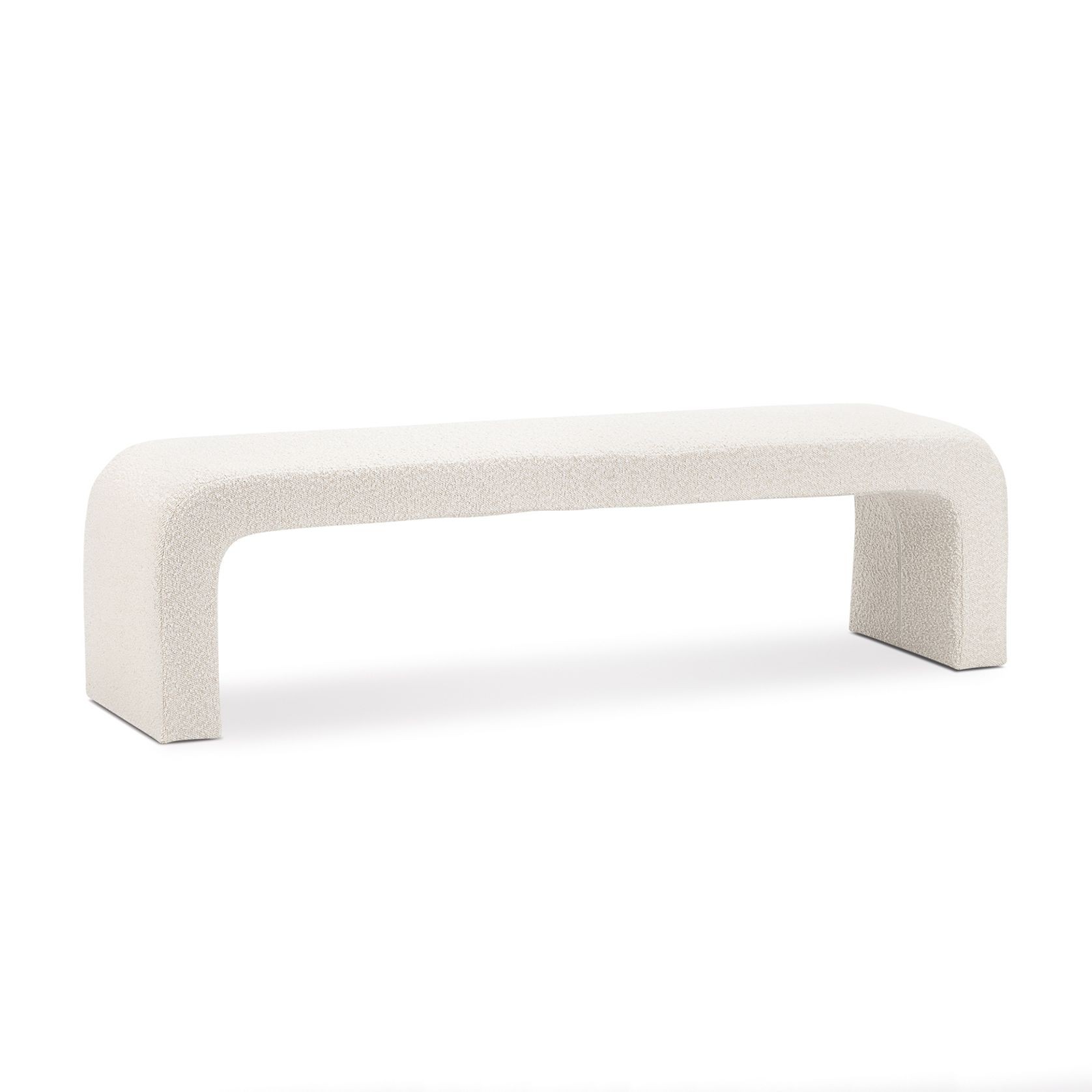 Harper 160cm Arch Bench Seat | Cream Bouclé gallery detail image