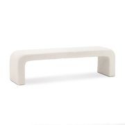 Harper 160cm Arch Bench Seat | Cream Bouclé gallery detail image