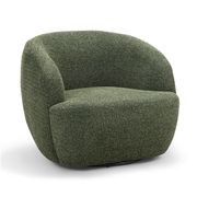 Cuddle Swivel Armchair | Moss Green gallery detail image