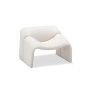 Wavee Groove Armchair | Cream Bouclé gallery detail image